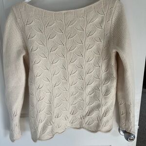 Elegant Ann Taylor Cream Sweater
